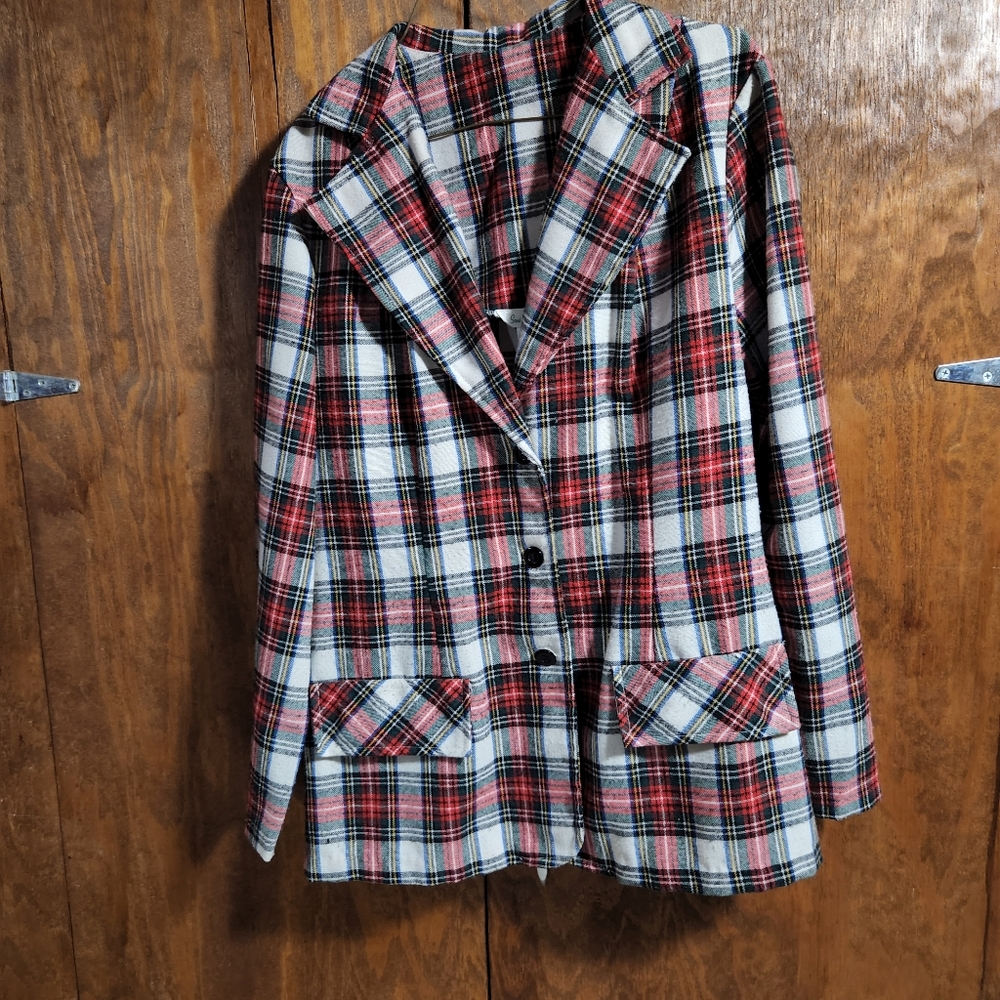 Wool Plaid Jacket